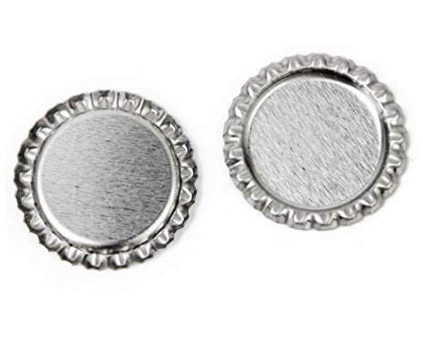 DECHOUS 100pcs Flat Bottle Caps Linerless Diy Bottle Cap Pads Reusable for Home Brew