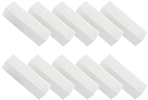 10 Pcs Nail Buffer Block,4 Way Nail File Sanding Blocks,White Professional Nail Art Buffer Buffing Sanding Blocks,Nail Buffer Manicure Pedicure Tools Convenient handled
