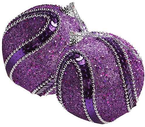 2 Stücke Weihnachten Baum Ornamente 8cm Schäume Folie Hängen Dekorationen Für Weihnachten Baum Party Dekorationen