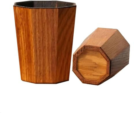 Sentechx Handgefertigtes und verkohltes Trinkgefäß, idealer Whiskybecher zum Verzehr, 180 ml, Holz-Trinkbecher, verbessert den Bourbon-Geschmack, tolles Geschenk für Whisky-Liebhaber