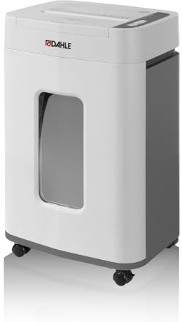 Dahle ShredMATIC 150 Aktenvernichter mit Autofeed (150 Blatt, P-4 Partikelschnitt, 24L Auffangbehälter, wartungsfrei) grau