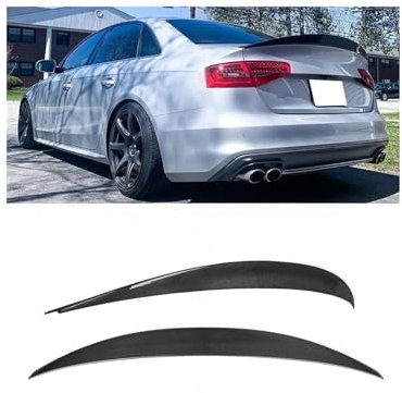 Kompatibel for AUDI A4 B8.5 Limousine HK/M4/PSM Style Carbon Heckspoiler Kofferraumflügel 2012-2015(HK style Spoiler)