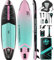 ATPROSS Tavola gonfiabile per stand up paddle con sedile per kayak, tavola da SUP premium per adulti, 204,1 kg extra larghe, per yoga, pesca, paddle board fusto viola