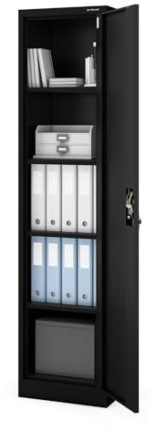 Jan Nowak Aktenschrank Büroschrank Metall abschließbar 185x40x45 cm
