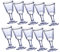 LIGIGWASH 10 piezas Vasos de Vino Transparentes Copas para Copitas para Aperitivos y Bebidas Diseño Práctico y Resistente para Hogar