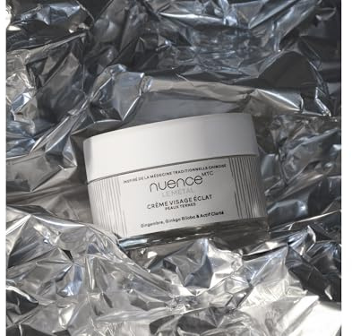 Nuence MTC – Crème Visage Éclat LE MÉTAL | Soin naturel inspiré de la médecine chinoise (MTC) | Peaux ternes | 50 ml aux extraits de Gingembre, Ginkgo Biloba et Herbe de bambou.