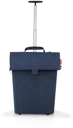 reisenthel Trolley M Twist Navy – Tragbarer Einkaufstrolley mit stabilem Aluminiumrahmen – Aus wasserabweisendem Material