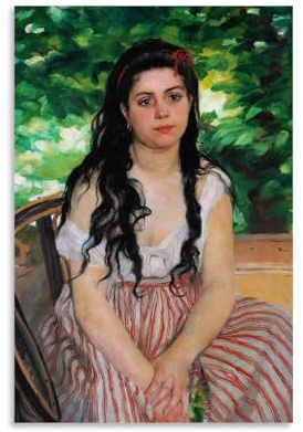 Pierre Auguste Renoir – Im Sommer, klassisches Meisterwerk, Poster, Druck, Fotokunst, Gemälde, Leinwand, Heimdekoration, Schlafzimmer, moderne Dekorationen, 60 x 90 cm