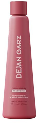 Conditioner für intensive Feuchtigkeit – The Foundation – Haarpflege für Frizz-Kontrolle & Geschmeidigkeit – Mit Argan- & Jojobaöl – Für leicht kämmbares Haar – Conditioner in Reisegröße (100 ml)