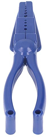 Outil de guidage de clous en plastique HaloVerde avec rainures de diamètres assortis pour diverses fixations.Un protège-doigts anti-écrasement fonctionnel et un porte-clou pour le