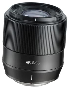 Lens, Objectif autofocus AF 56 mm F1.8, Compatible avec Les appareils Photo Sony E/Fuji X/Nikon Z XS-20 X-H2s XT5 XT30 A6000 NEX-5N A6700 ZFC Z5 NEX-7,for Camera(Black,XF)