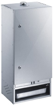 Peetz 630015 Räucherofen / Smoker / Räucherschrank 85 x 39 x 28 cm mit Tür aus aluminiertes Stahlblech Set