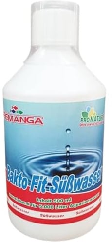 Femanga Bakto Fit 500 ml – Wasserpflege für Süßwasseraquarien | Effektive Bakterienkultur | Klare & gesunde Wasserqualität | Speziell für Süßwasser-Aquarien