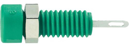 SKS Hirschmann CO MBI 1 Mini-Buchse, 1 Stück, Durchmesser der Spindel: 2 mm, Grün, 1 Stück