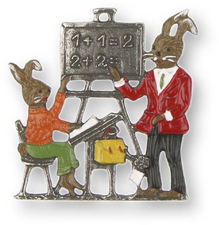 Zinnfigur Hasenschule