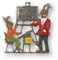 Zinnfigur Hasenschule