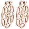 Elli Ohrringe Damen Creolen Lebensblume Ornament in 925 Sterling Silber Rosévergoldet
