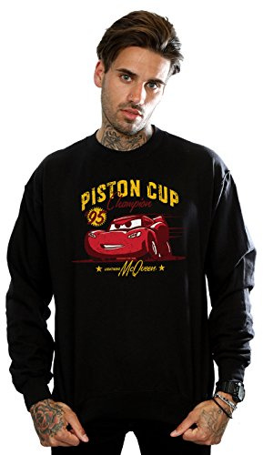 Disney Men's Cars Cruz Ramirez Blueprint Sweatshirt Small Black