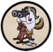 Café Viereck ® Bundeswehr Aufklärer Einhorn Fun Patch Gestickt mit Klett - 8 cm
