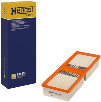HENGST - Luftfilter E1450L - Luft-Filtereinsatz für KFZ | Hochwertiger Motorluftfilter für Otto- oder Dieselmotor - Schutz für Motoren - Wasserbeständig