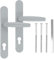 Premium Drückergarnitur Victory DHS 92mm - Oval - Griff-Griff, Farbe:Silber F1, Schildbreite:32mm