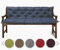 sunnypillow Bankauflage Stuhlkissen Bankkissen 190 x 50 x 50 cm Sitzkissen und Rückenkissen für Hollywoodschaukel Polsterauflage Auflage für Gartenbank viele Farben und Größen zur Auswahl Blau