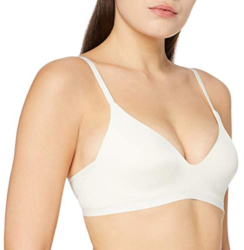 Sloggi Womens Wow Comfort 2.0 Padded Bra, Ecru White, XS Plus UK