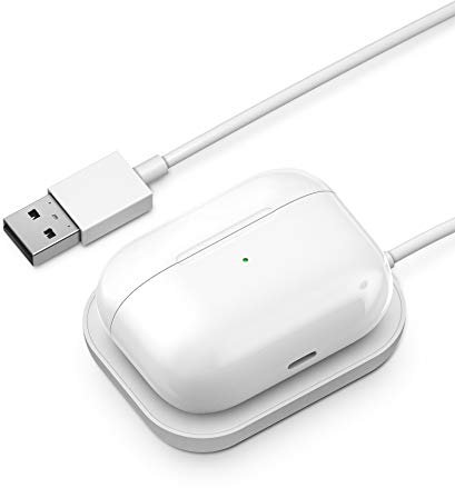 GALVANOX AirPods Pro Charger - Wireless Charging Station for Apple AirPod Pro/AirPods Pro 2nd Generation (White)