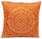 Ruwado Indische Banarasi Seide Deko Kissenbezüge 40 cm x 40 cm, Extravaganten Designs für Wohnzimmer und Schlafzimmer Dekoration - Blumen Muster 40 x 40 cm | 16 x 16 Zoll, Braun.