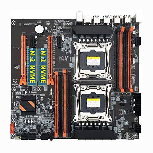 Fransande X99 Motherboard LGA 2011-3 Support Dual CPU DDR4 Support 8X32G Memory for LGA 2011-3 Xeon E5 Series