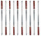 walexo Edelstahl Kebab Adana Grillspieße 600x20x2mm Holzgriff (10 x Grillspieße)