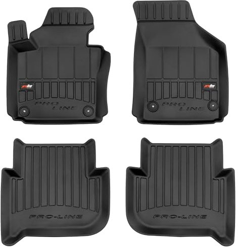 MOTOS Alfombrillas de Goma para Volkswagen Touran I 2003-2010 Mejore la Comodidad de Sus Viajes con la Alfombra Antideslizante Car 3D- Alfombrillas de Coche para Varias Estaciones