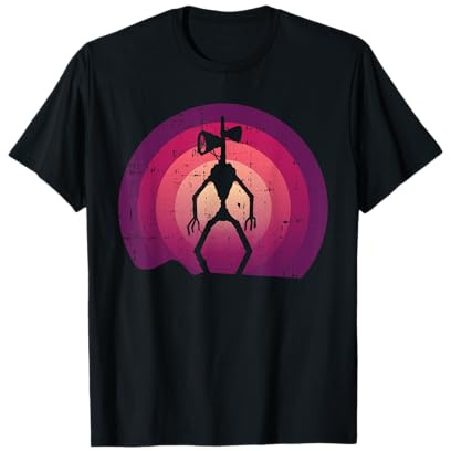 Sirenenkopf faule Halloween Kostüm Retro Cryptid gruselig T-Shirt