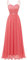DRESSTELLS Abendkleid Damen Festlich Träger Kleider für Hochzeitsgäste Elegantes Ballkleid Bodenlang Sommerkleid Brautkleid Standesamt Hochzeitgastkleider Coral M