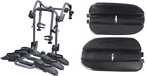 Peruzzo 709/3 Pure Instinct Portabici Posteriore per 3 Biciclette & Pure Instinct, Coppia prolunghe Binario Unisex Adulto, Nero, Unica