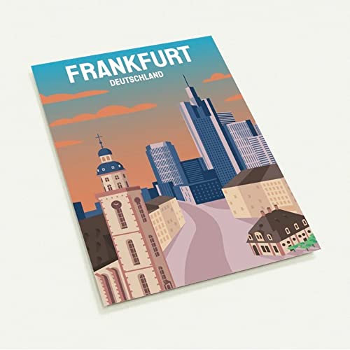 BLN PRINT Postkarte (10er Pack): Frankfurt