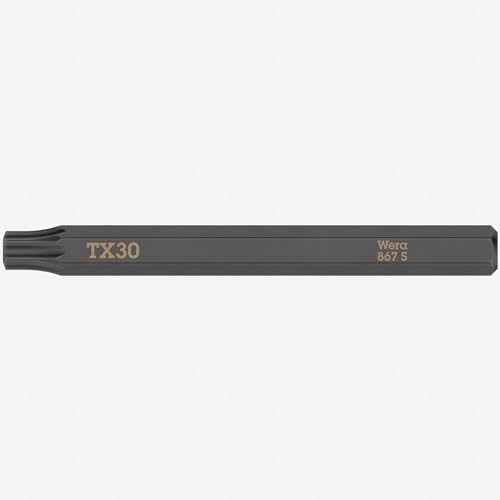 Bit 867 S TORX 30 x 70 mm 1/4 ″ TORX 30 Länge 70 mm 5 pièces