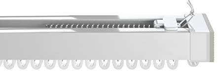 Extendable Metal Curtain Track (110cm - 160cm) | Extendable metal curtain track. Adjustable from 110cm to 160cm. Smooth gliding design with easy installation.