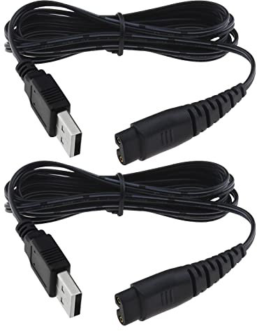 YINETTECH Rasierer-Ladekabel, Ersatz, kompatibel mit Hatteker RFC-588 RFC-598 RFC-690 RFC-692 RFC-696 RSCX-9598 RSCX-7568 Rasierer-Ladekabel, 5 W, 5 V, 1,2 m, 2 m
