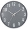 HZDHCLH 30cm Groß Wanduhr lautlos ohne Ticken für Zuhause, Küche, Büro und Schule (grau)
