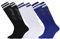 Hileyu 3 Paarr Fußballsocken Kinder,Kniestrümpfe kinder,Sportsocken Kinder,Jugend Rutschfeste Fußball Socken,von 5-12 Jahren für Fußballtraining,Laufen,Sport,Schwarz Blau Weiß,Einheitsgröße