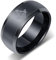 MIATCENRT Vintage-Ring Für Männer – 8 Mm Breit, Modische Freimaurer-Ringe, Herren-Schmuckringe, Klassisches Schwarz, Trendiges Personalisiertes Schmuckzubehör Für Freund-Geschenk, Wie Abgebildet, 11