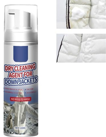 Foam Dry Cleaning Agent,Dry Spot Remover For Clothes,Dry Foam Cleaner,Leave-In Laundry Foam Cleaners,Fabric Dry Cleaning Agent,Fabric Stain Removing Spray,Dry Foam Cleaner For Clothes 200ML