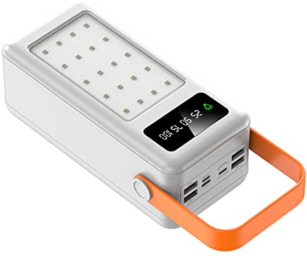 Wilgure Carcasa desmontable QC3.0 PD con pantalla LCD rápida DIY 21 x 18650, carcasa de banco de energía sin batería Powerbank Shell 18650
