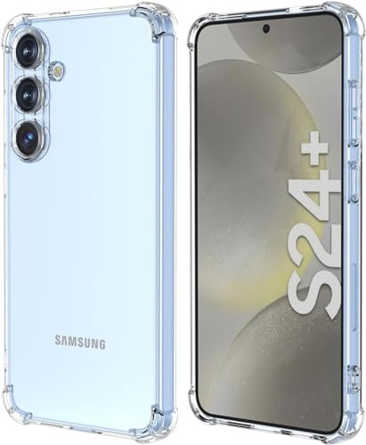 Captor Cover Samsung S24 Trasparente in TPU Morbido e Silicone Flessibile, Antiurto, Shockproof, Paraurti, Assorbimento Urti, Protezione Totale, Anti Ingiallimento, Resistente e Sottile per Cover S24
