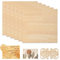6 Stück 30cmx30cm Rubberwood gesperrtes Sperrholz, unbehandeltes Holz für Laser-Schneidegravurmaschine