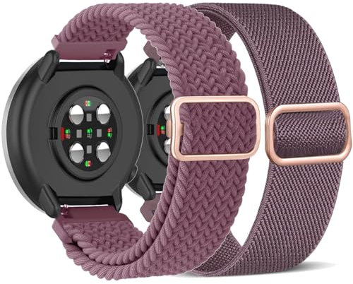 TUCOMO Dehnbares Nylon Armband Kompatibel mit Polar ignite/ignite 2 / ignite 3, 20mm Geflochtenes Loop Elastische Armbänder für Polar Unite/Pacer/Pacer Pro Herren Damen