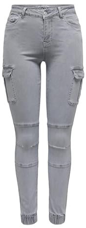 ONLY Damen Onlmissouri Reg ANK Cargo PNT Noos, Ultimate Grey, 38W x 32L