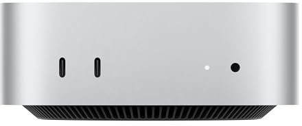 Apple Mac mini Computer desktop con chip M4, CPU 10-core e GPU 10-core): 16 GB di memoria unificata, 256 GB di archiviazione SSD, Gigabit Ethernet. Compatibile con iPhone/iPad