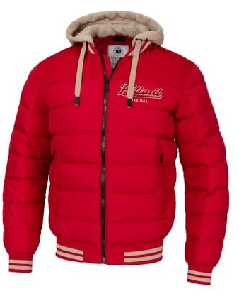 PITBULL - Winterjacke Herren mit Kapuze Hidden, Jacke Herren mit Reißverschluss, Bequeme Seitliche Taschen, Steppjacke Perfekt für Winter